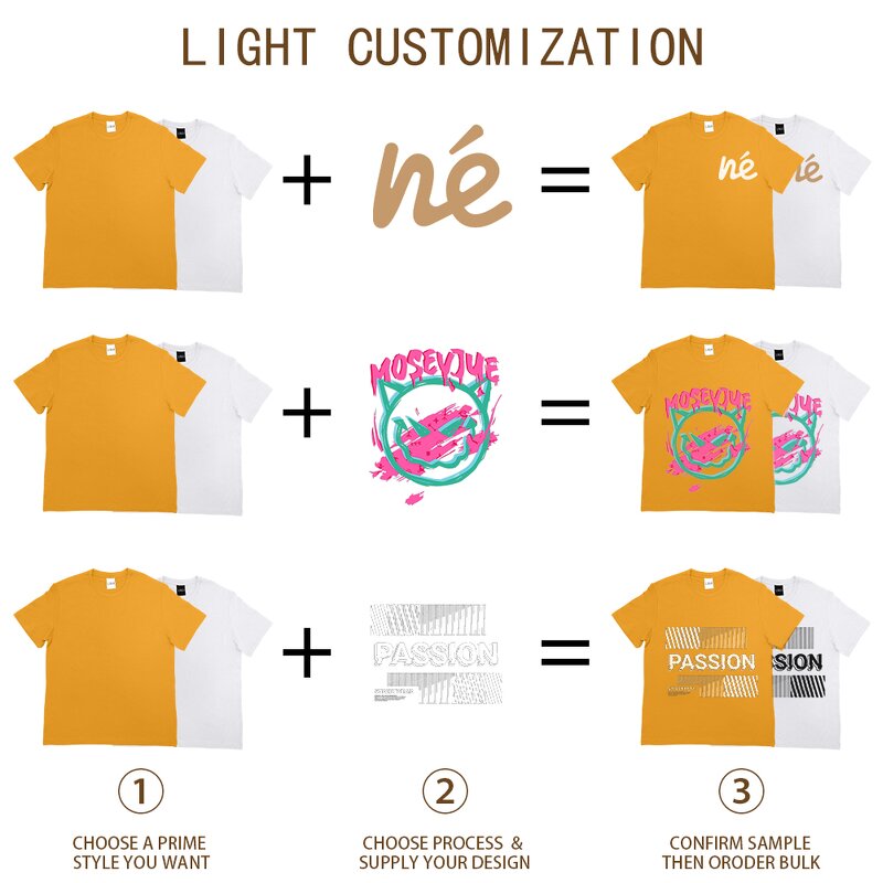 Men's T-Shirt - Manufacturer - Custom Heavyweight Graphic Embroidered Oversized Casual Blank