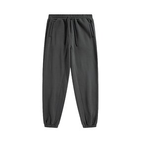 Men's Sweatpants - Manufacturer - 2024 400G 100% Cotton Terry Solid Drawstring Basic Sports OEM