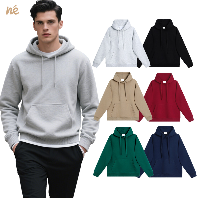 Men's Hoodie - Manufacturer - 100% Cotton Solid Autumn Custom Blank Pullover Digital Print