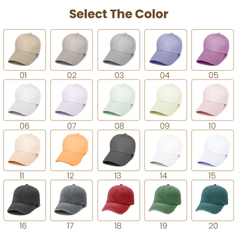 Baseball Cap - Manufacturer - 100% Cotton 6-Panel Dobby Checked Custom Solid Golf Sporty