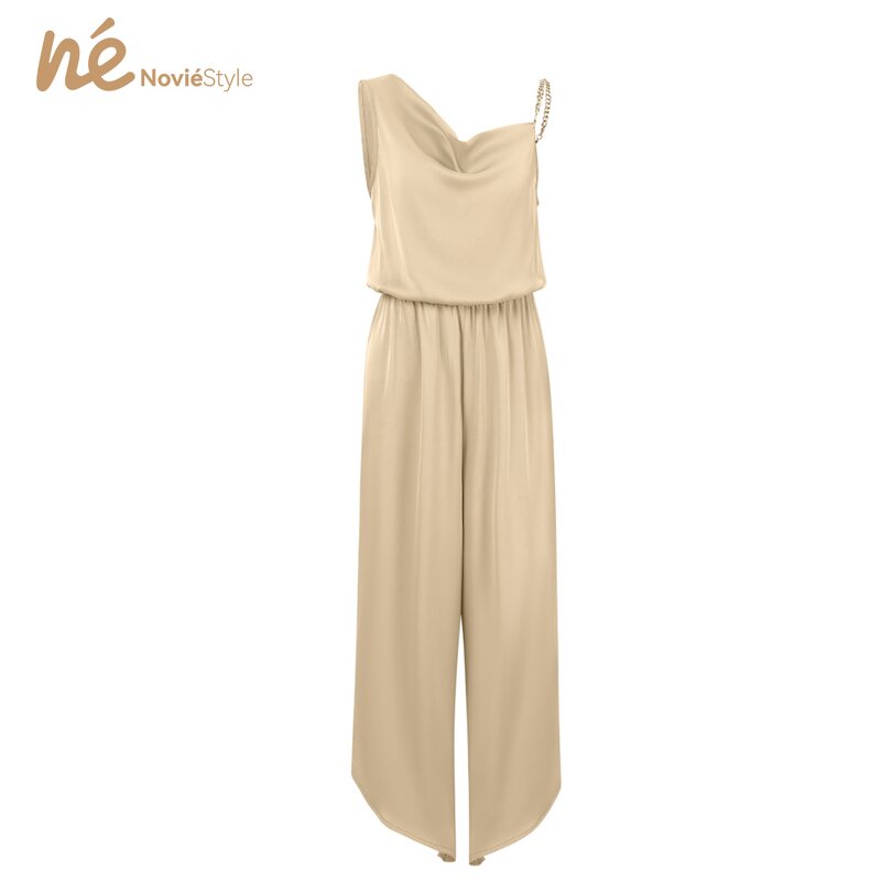 Women's Jumpsuit - Manufacturer - 2024 Elegant Wide Leg Maxi Plain Woven Eco Plus Size