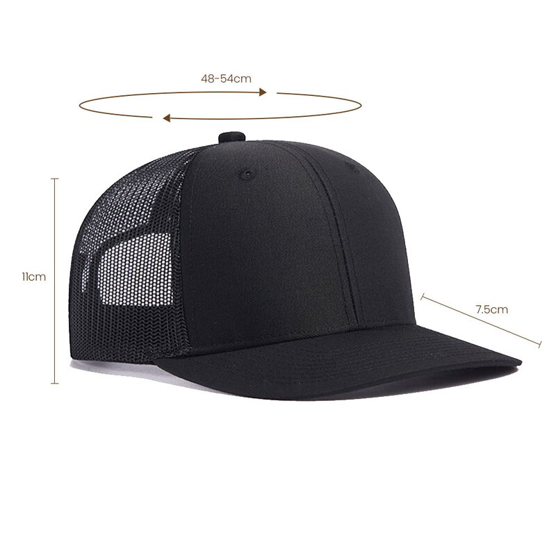 Baseball Cap - Manufacturer - Custom 3D Print Dot 5 Panel Trucker Bucket Hat Outdoor Casual