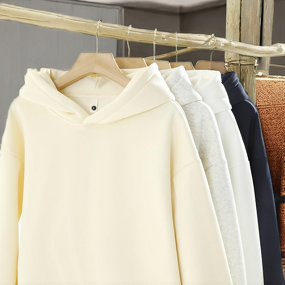 Hoodie - Manufacturer - 500Gsm Heavyweight Cotton Cropped Puff Print Oversized Custom Unisex