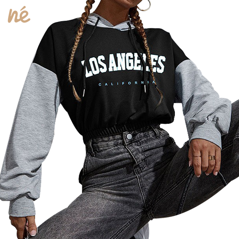 Crop Hoodie - Manufacturer - Unisex Vintage Halloween Clown Design Polyester Multi-Color