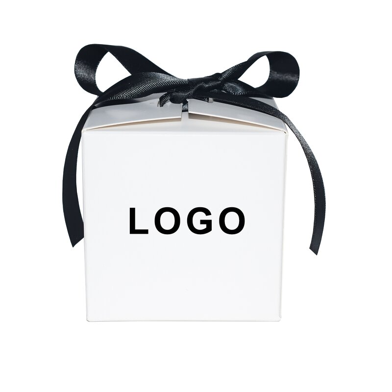 Chocolate Boxes Manufacturer - White Cardboard Square with Bows for Parties