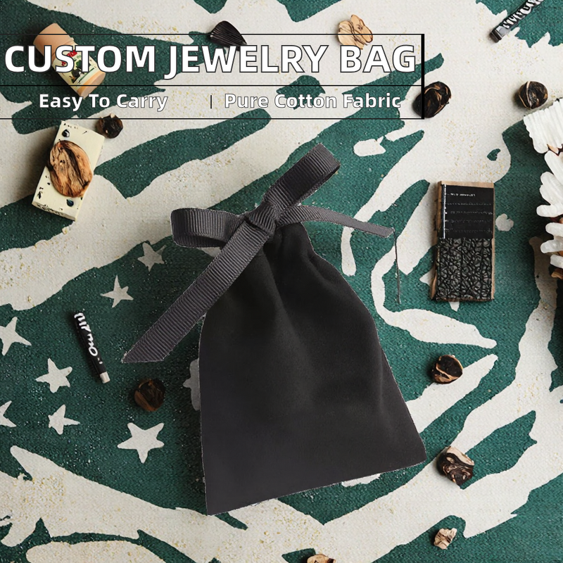 Drawstring Dust Sack Manufacturer - Custom Black Cotton for Jewelry with Logo