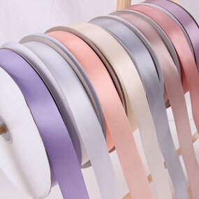 Satin Ribbon Manufacturer - 25mm Pink Polyester for Birthday Party