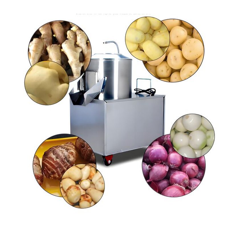Potato Peeling Machine - Manufacturer - Automatic Stainless Steel Sweet Potato Taro Vegetable Peeler