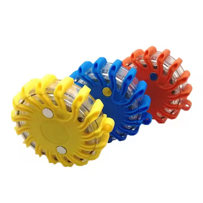 LED Road Flares - Manufacturer - Synchronized 6 Pack USB Rechargeable Magnetic V16 Safety