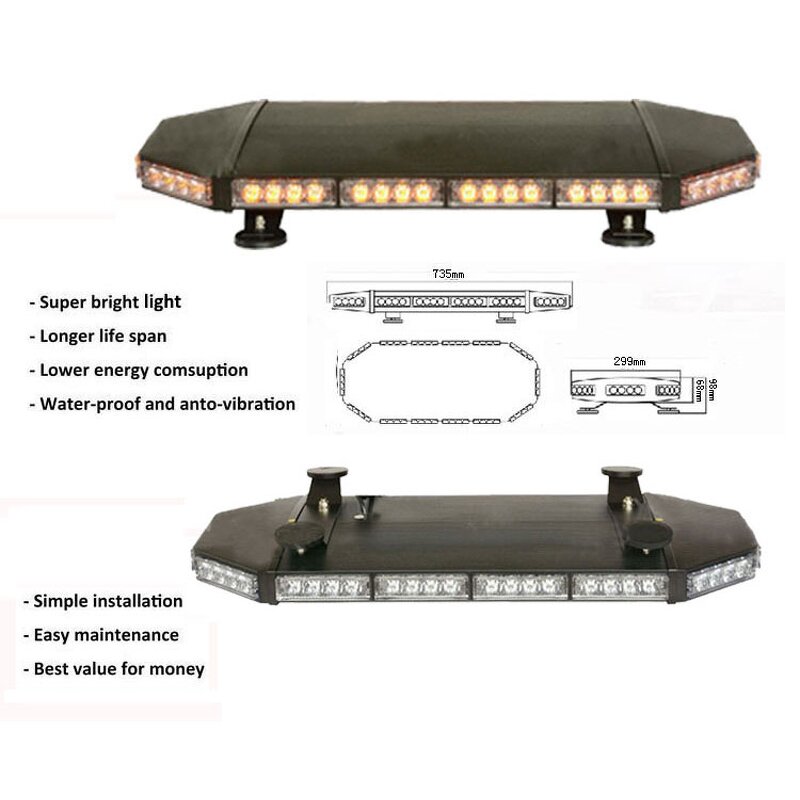 Mini LED Strobe Lightbar - Manufacturer - E-mark Wholesale Factory Ambulance Truck Emergency