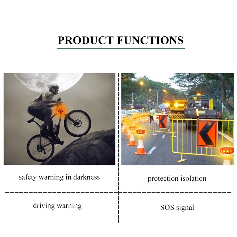 LED Road Flare - Manufacturer - Single Pack Magnetic Flashing Warning Light