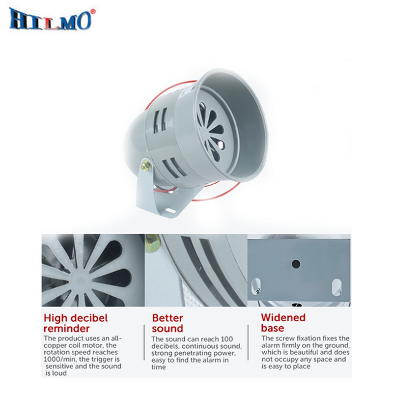 Mini Motor Siren - Manufacturer - DC12V/24V AC110V/220V Plastic Iron Fire Mine Alarm