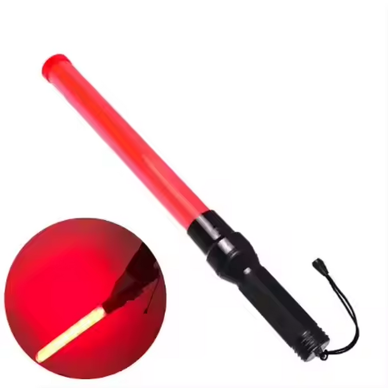 Traffic Control Baton - Manufacturer - HILMO TB11 6pcs Red LED Flashing D Battery Wands