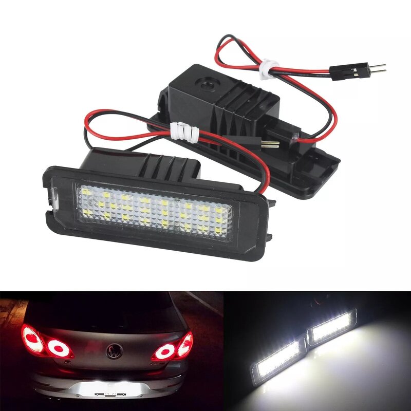 LED License Plate Light - Manufacturer - Volkswagen Scirocco Golf 12V 5W POLO PHAETON Eos