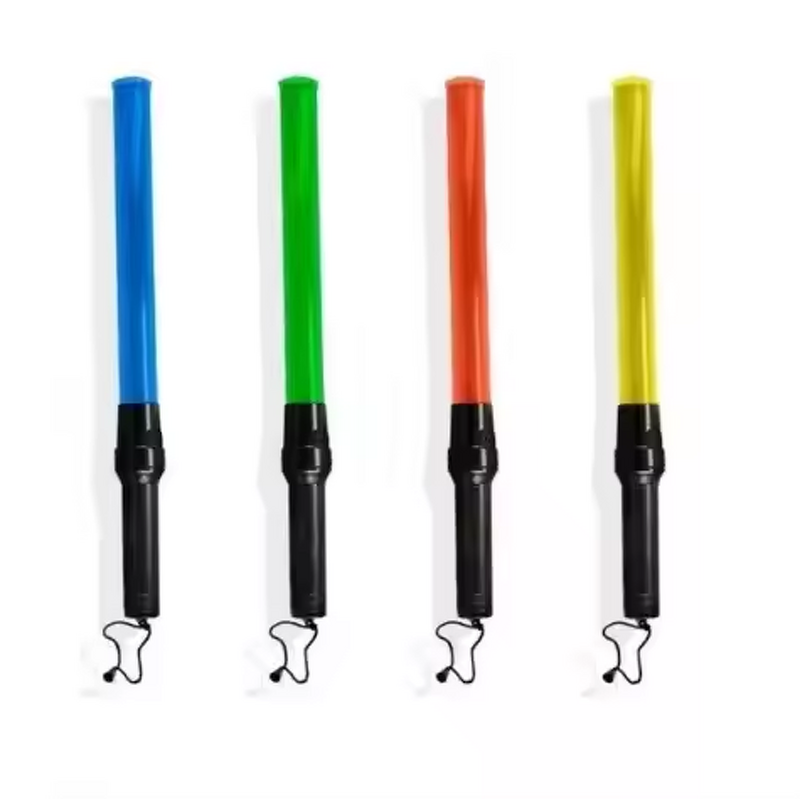 Traffic Control Baton - Manufacturer - HILMO TB11 6pcs Red LED Flashing D Battery Wands