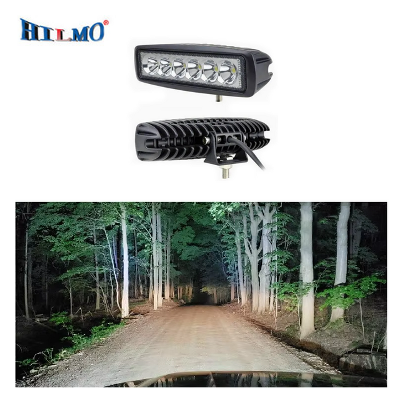 LED Work Light Bar - Manufacturer - 6 Inch 18W 12V Spot Flood Boat Car Truck SUV Offroad
