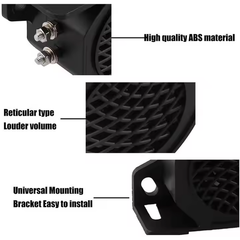 Back-up Alarm - Manufacturer - DC12-48V IP66 Industrial Heavy-Duty -40~55 Truck Buzzer