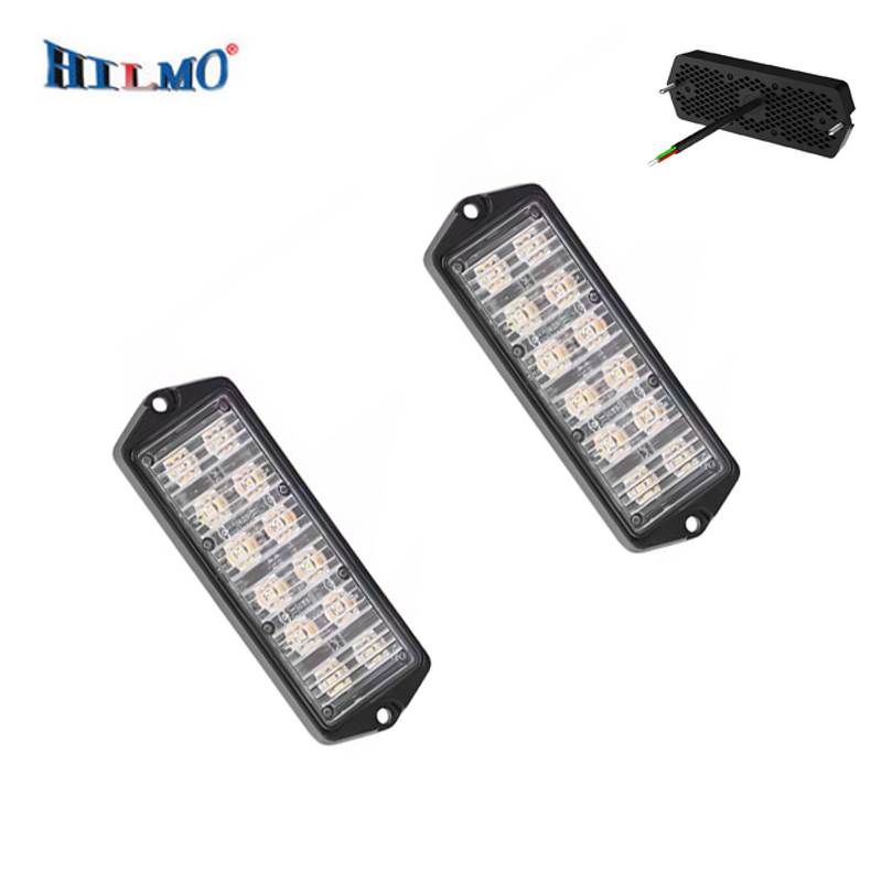 3LED Strobe Warning Light - Manufacturer - 12V/24V Grill Car Truck Trailer Beacon Side