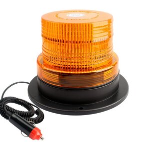 LED Strobe Beacon - Manufacturer - 12V 12W Car Truck Red Magnetic Roof 6-Month Warranty
