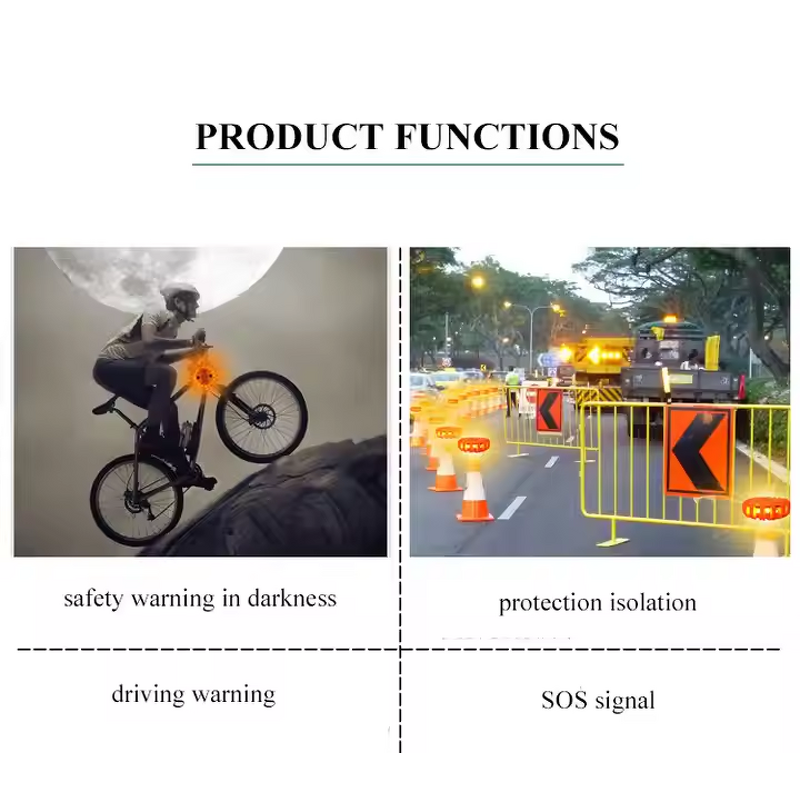 LED Road Flares - Manufacturer - V16 USB Rechargeable 9 Modes IP67 Magnetic Car Safety