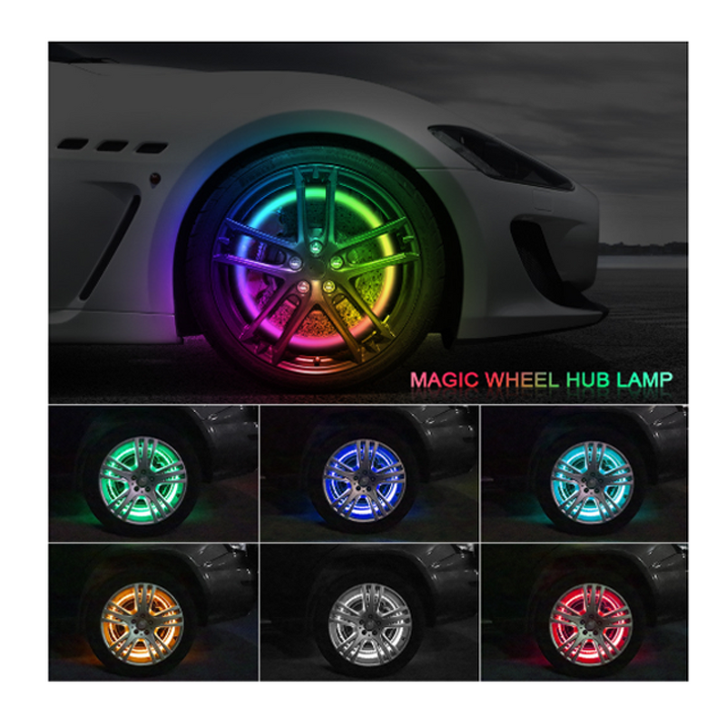 LED Wheel Rim Light - Manufacturer - Hilmo LED-032 12V 17 Inch RGBW Remote App ATV Truck