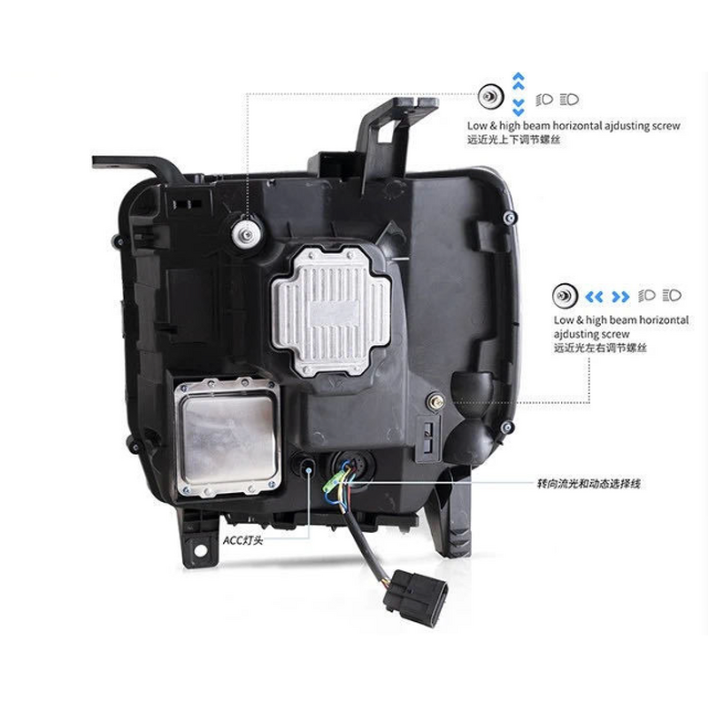 LED Headlamp - Manufacturer - Sierra1500 14-18 12V 6000K Plug and Play Front Light