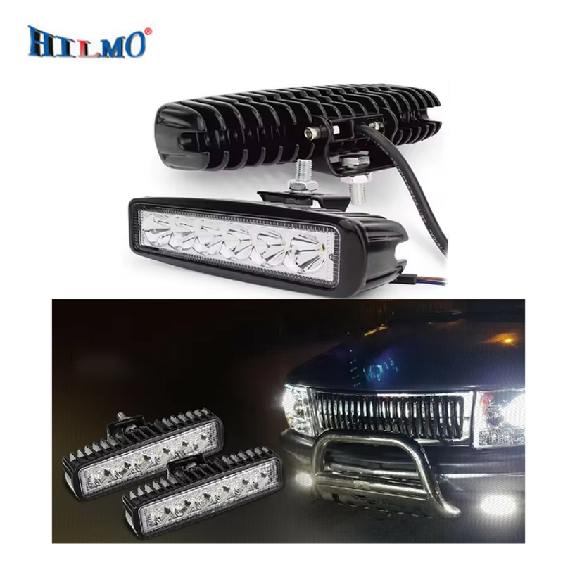 LED Work Light Pods - Manufacturer - HILMO 6 Inch 6LED 18W DRL Tractor 4x4 Off-road ATV