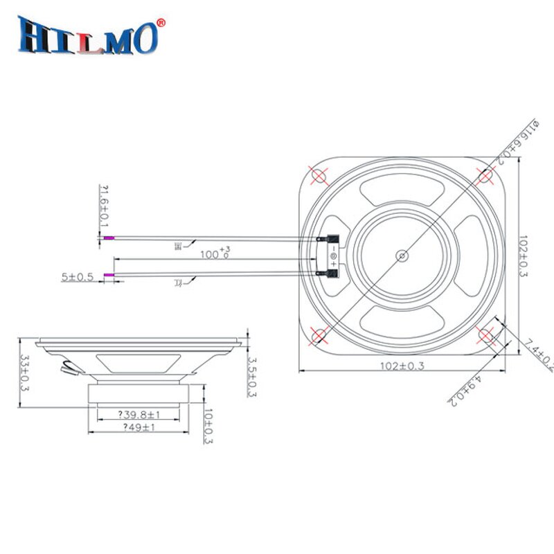 Toy Audio Speaker - Manufacturer - 4 Inch Super Woofer Audio Player 4 Mounting Holes