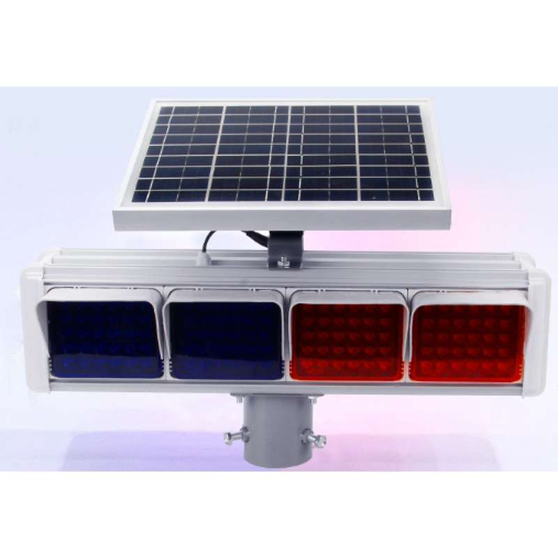 Solar Traffic Warning Light - Manufacturer - Emergency Road Safety Red Blue Strobe Motorway