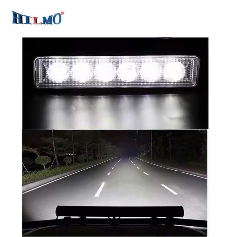 LED Work Light Bar - Manufacturer - 6 Inch 18W 12V Spot Flood Boat Car Truck SUV Offroad