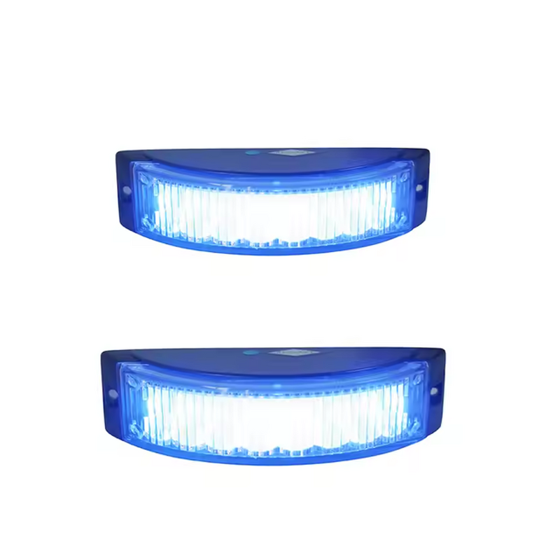 Semicircular Strobe Light - Manufacturer - 5.6 Inch 8 LED 3W Amber Red Blue White Warn