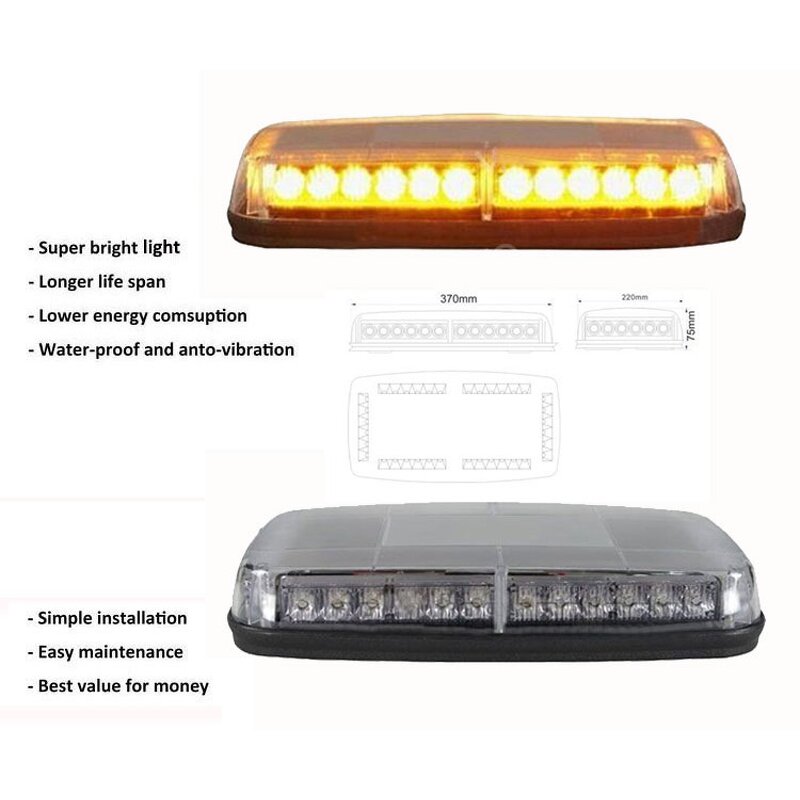 Mini LightBar - Manufacturer - Fire Truck Traffic LED Engineering Ambulance Emergency Warn
