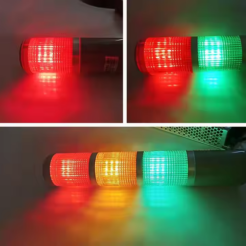 Signal Tower Light - Manufacturer - CE/TUV IP67 RYGBW With Buzzer Custom Logo Pole Length