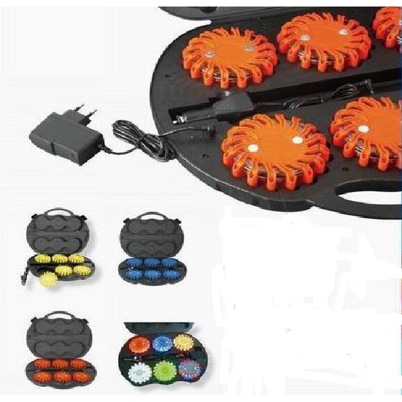 LED Road Flares - Manufacturer - V16 USB Rechargeable 9 Modes IP67 Magnetic Car Safety