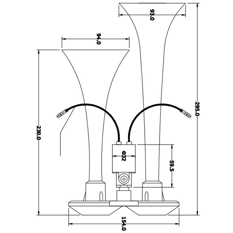 Car Air Horn - Manufacturer - Loudly Voice Warning Compressor Pump Vehicle Horn