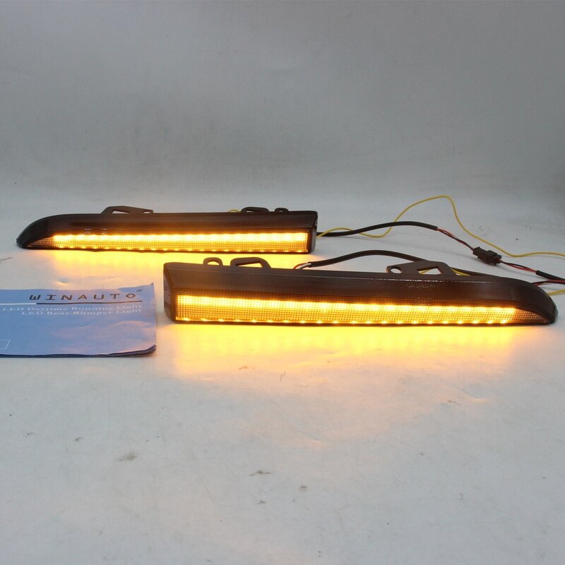 LED DRL Fog Light - Manufacturer - WINAUTO 12V 9W 3000K Tacoma 2001-2004 Grille Turn