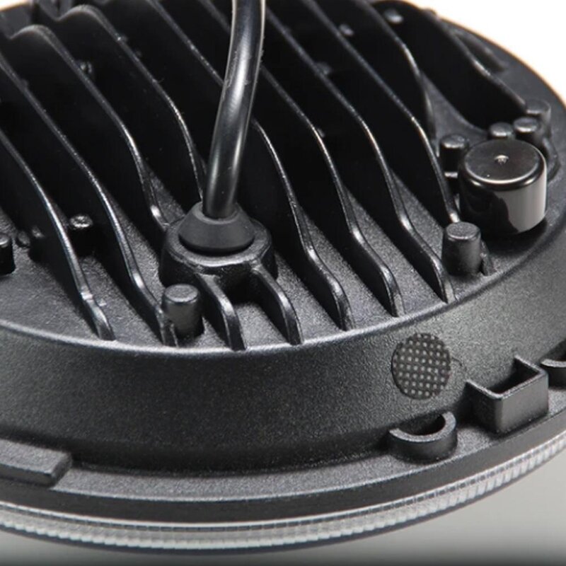 Motorcycle Headlight - Manufacturer - Skull 7 Inch H4 DRL Angel Eye 12V 8000 Lumens Wrangler