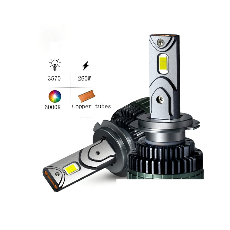 LED Headlight System - Manufacturer - ODM 130W H4 12V 6000K 9000 Lumens Replacement