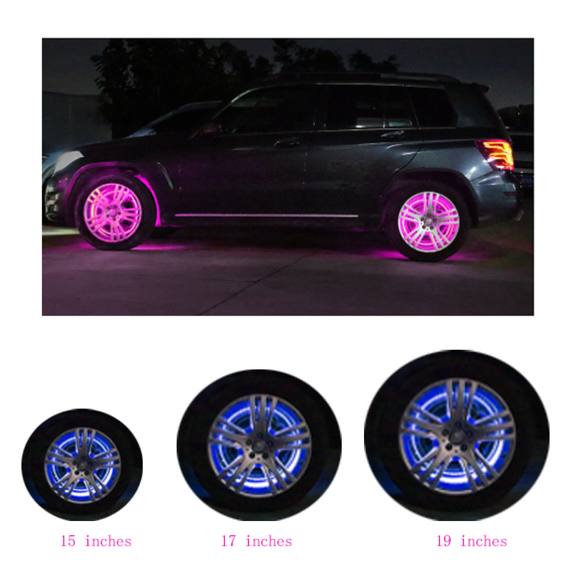 RGB Rim LED Light - Manufacturer - Hilmo 15''17'' Waterproof App Control 12V Truck SUV