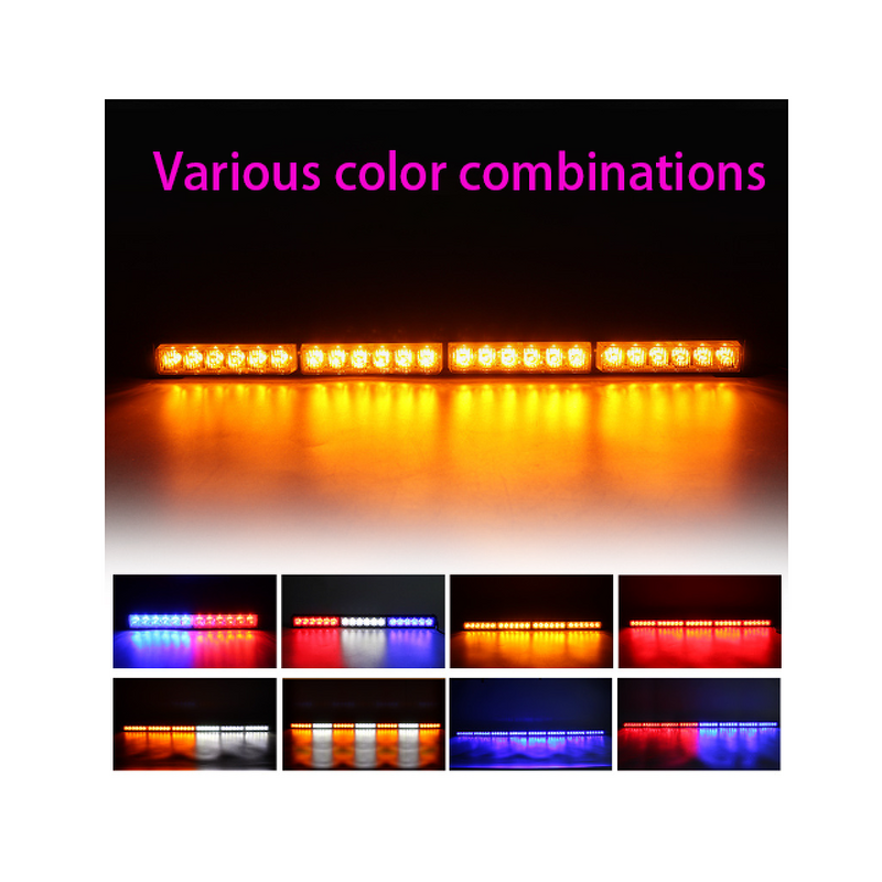LED Strobe Light Bar - Manufacturer - Hilmo LED-002 12W 365 Days Red Blue Car Truck Warn
