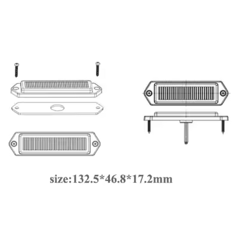Grill Strobe Light - Manufacturer - HILMO R65 ECE R10 3W Surface Mount Retrofit Upgrade