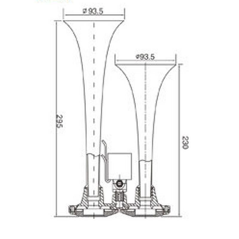 Truck Air Horn - Manufacturer - 24V Aluminum Dual/Triple/Four Pipe 120dB IP66 Waterproof
