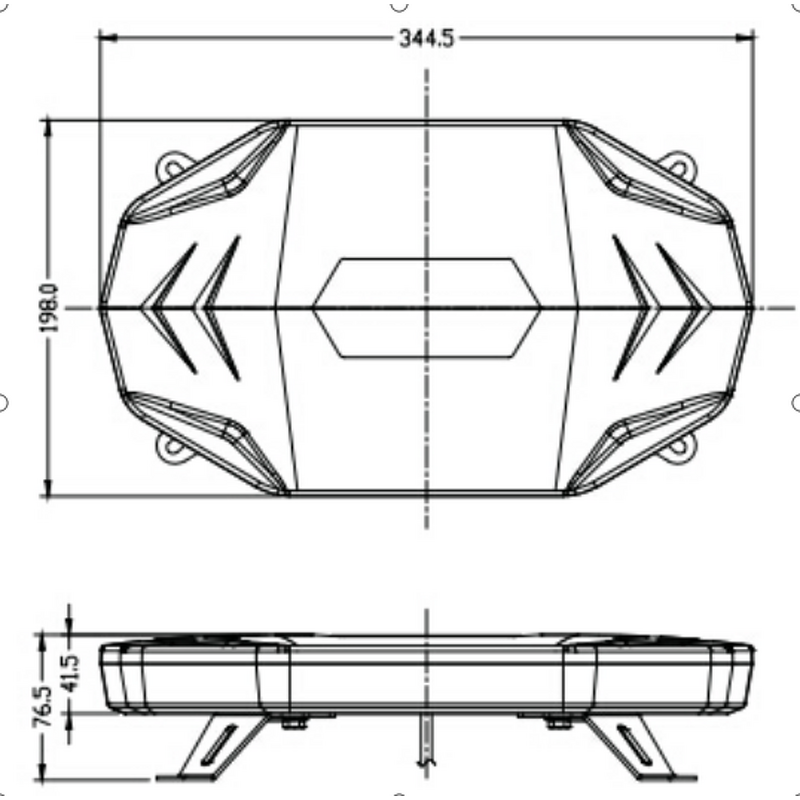 LED Emergency Lightbar - Manufacturer - Blue Amber Ambulance Strobe Mini Lightbar Warn