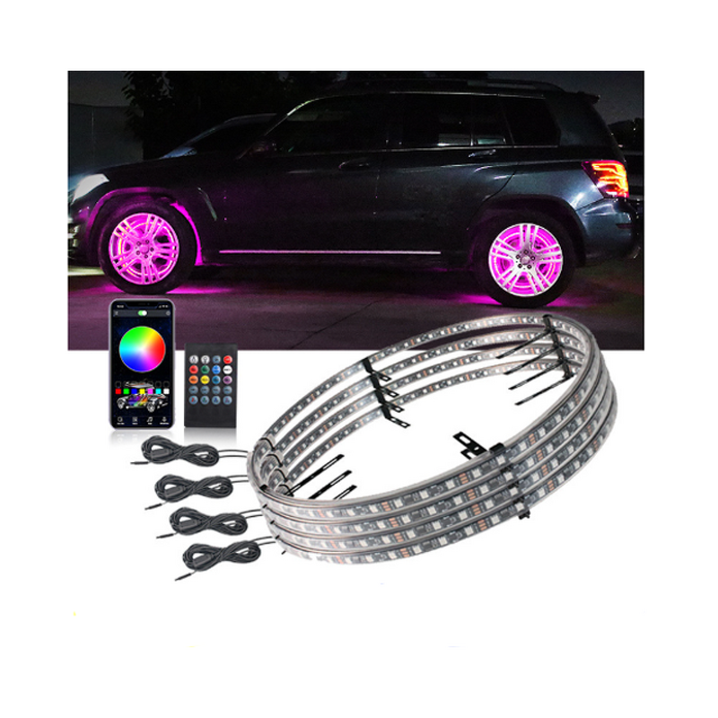 RGB Rim LED Light - Manufacturer - Hilmo 15''17'' Waterproof App Control 12V Truck SUV