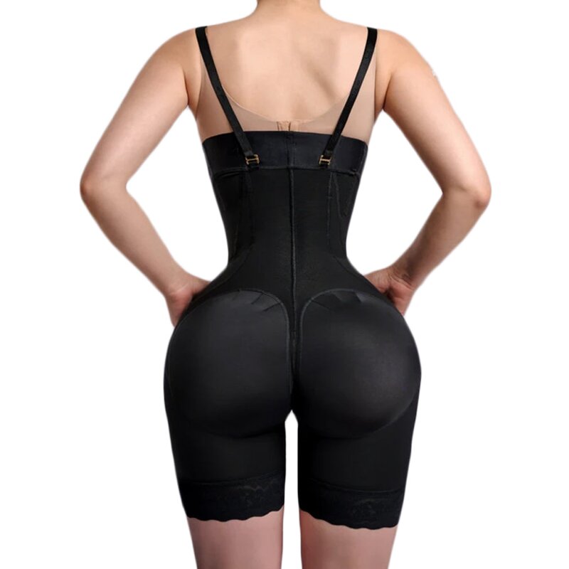 Hourglass Post Surgery Girdle - Manufacturer - Rib-height Mid-leg Fajas Colombianas Body Shaper