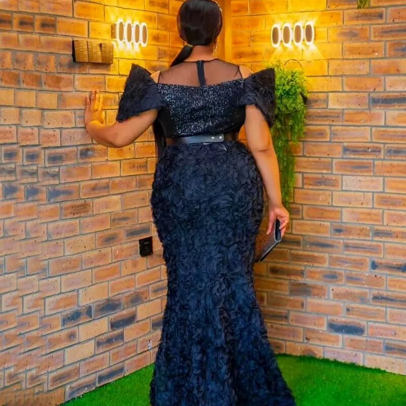 Turkey African Sequin Gown - Manufacturer - Plus Size Elegant Wedding Party Long Ankara Dress