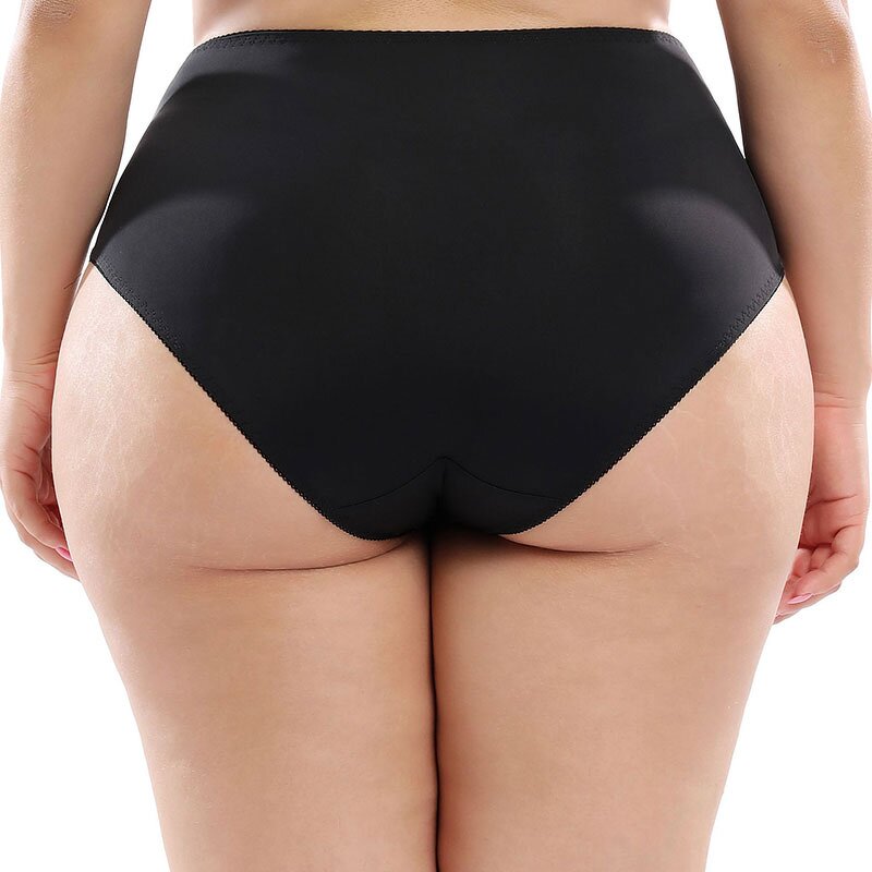 Plus Size Lace Panties - Manufacturer - High Waist Elastic Flowers Hollow Sexy Soft Briefs