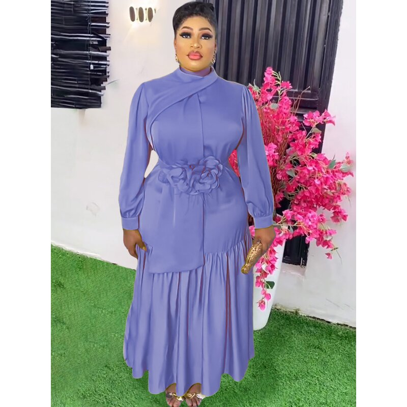 Dubai Turkey Muslim Gown - Manufacturer - MD Plus Size African Long Sleeve Evening Dresses