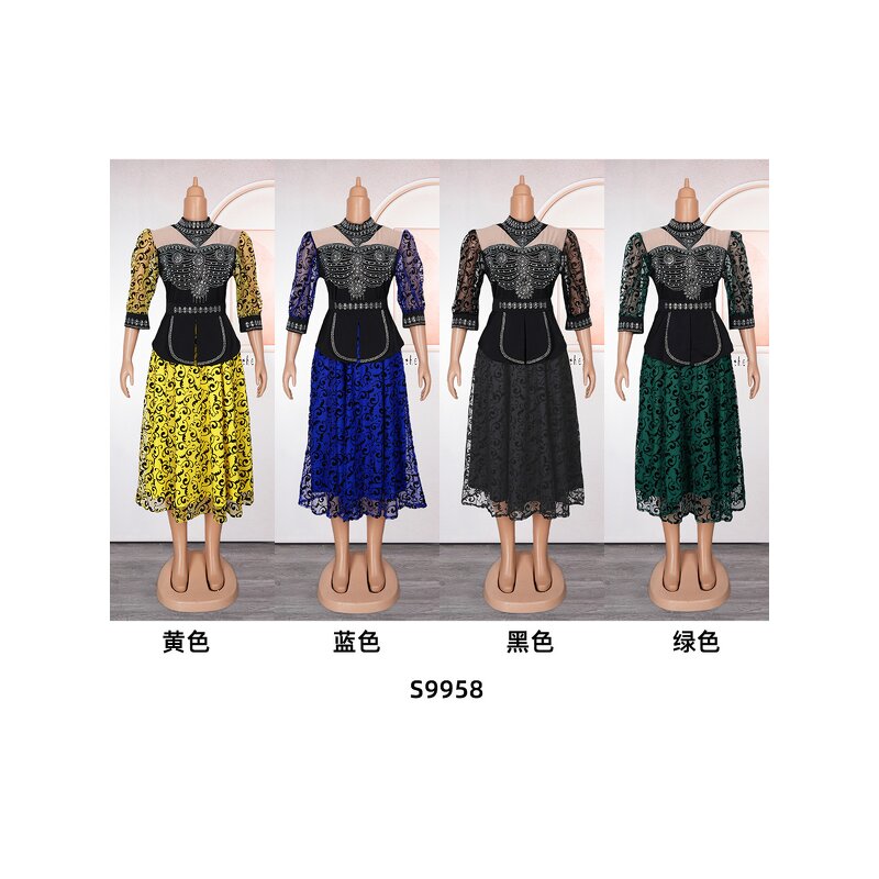 African Dashiki Evening Gown - Manufacturer - 2024 Spring Wedding Party Plus Size Ankara Robe