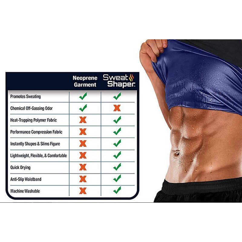 Unisex Sauna Sweat Vest - Manufacturer - Sportswear Fitness Yoga Weight Loss Tummy Slimming Sheath